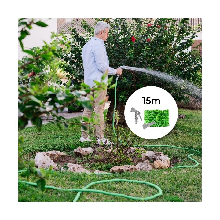 Tuyau d’Arrosage Extensible Hoostend InnovaGoods 15 m