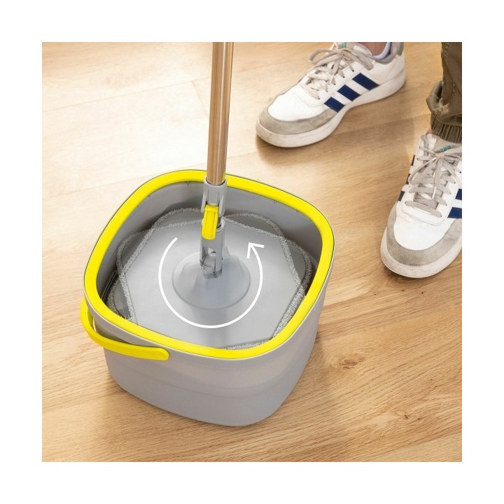 Serpillère Rotative Autonettoyante et Seau Séparateur Selimop InnovaGoods