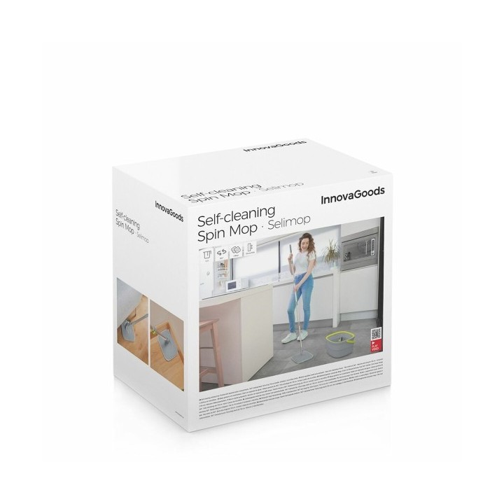 Serpillère Rotative Autonettoyante et Seau Séparateur Selimop InnovaGoods