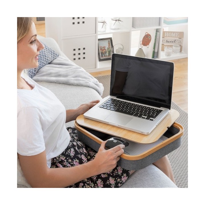 Bureau Portatif avec Plateau de Rangement Larage InnovaGoods