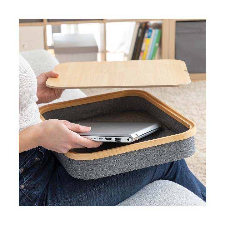 Bureau Portatif avec Plateau de Rangement Larage InnovaGoods