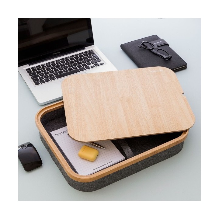 Bureau Portatif avec Plateau de Rangement Larage InnovaGoods