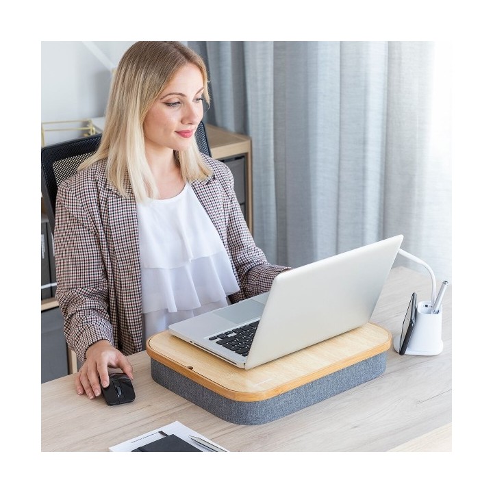 Bureau Portatif avec Plateau de Rangement Larage InnovaGoods