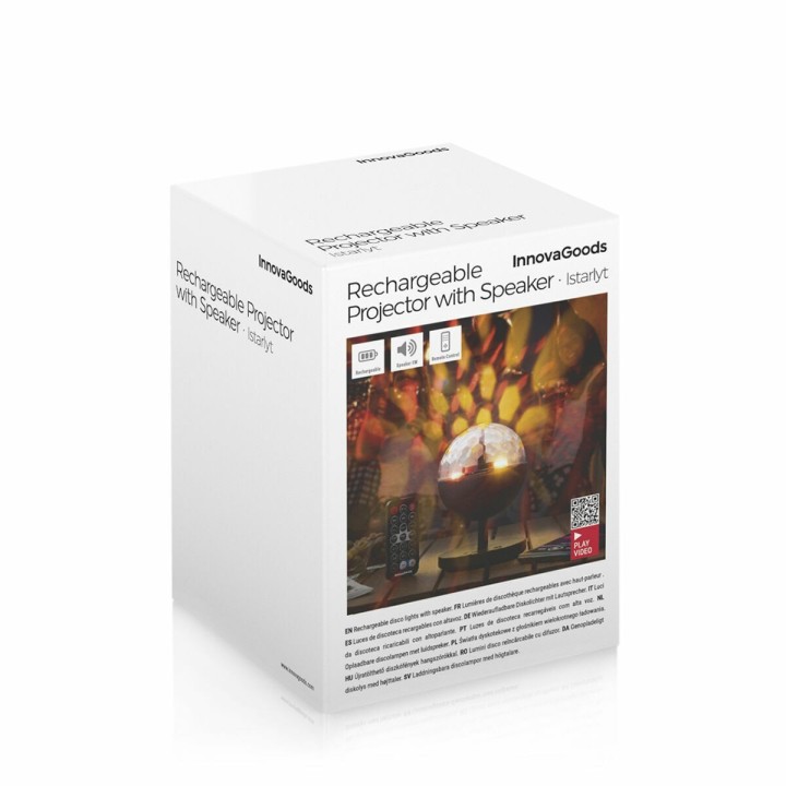 Projecteur LED Rechargeable avec Haut parleur Istarlyt InnovaGoods