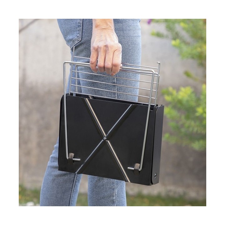 Mini barbecue Pliable Portable pour Charbon Foldecue InnovaGoods