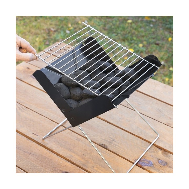 Mini barbecue Pliable Portable pour Charbon Foldecue InnovaGoods