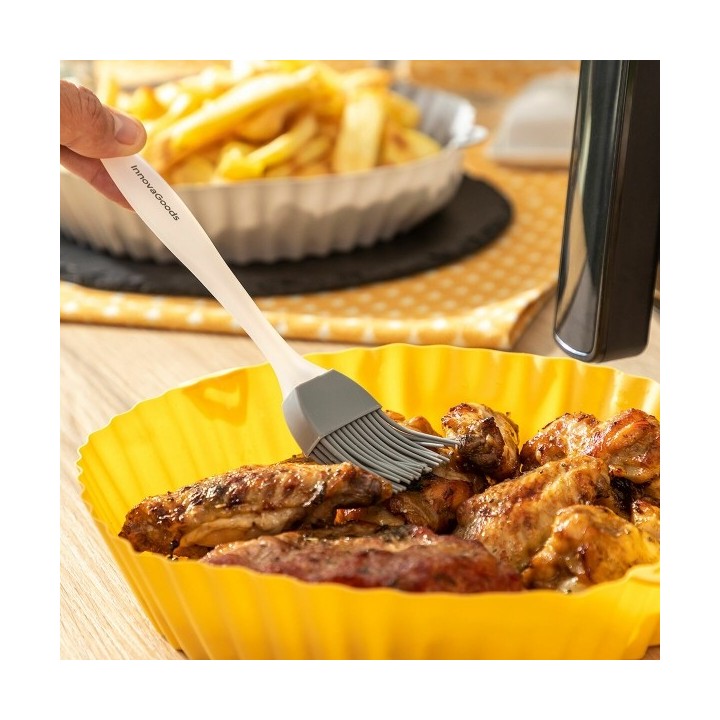 Paniers en Silicone avec Pinceau pour Friteuses à Air Mollicon InnovaGoods 2 Unités