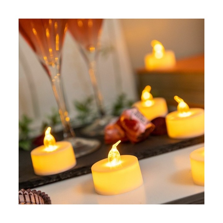 Lot de Bougies Chauffe plat LED Romandle InnovaGoods 12 Unités