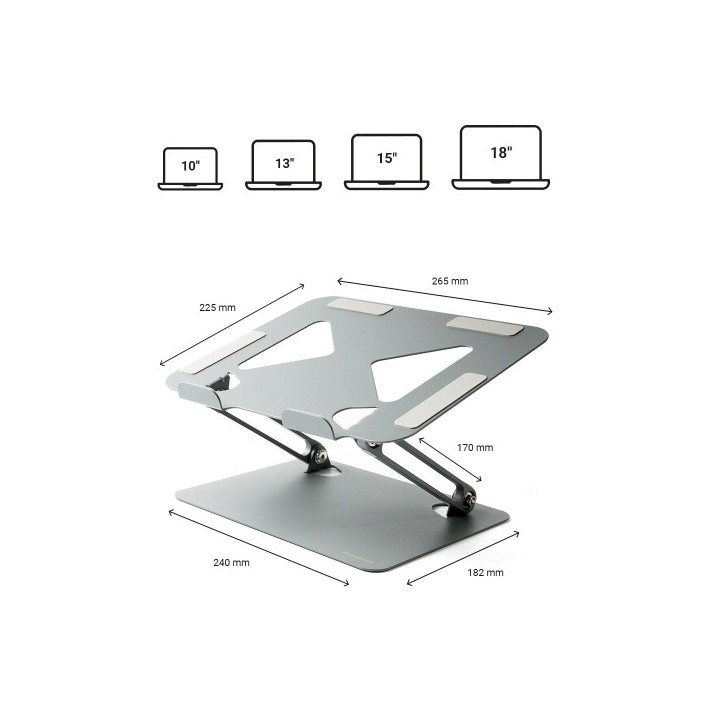 Support Pliable et Réglable pour Portable Lastan InnovaGoods