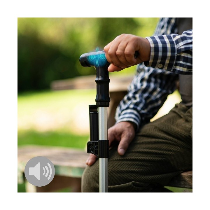 Canne Extensible avec LED, Alarme et Poignée Mécanique Hannde InnovaGoods