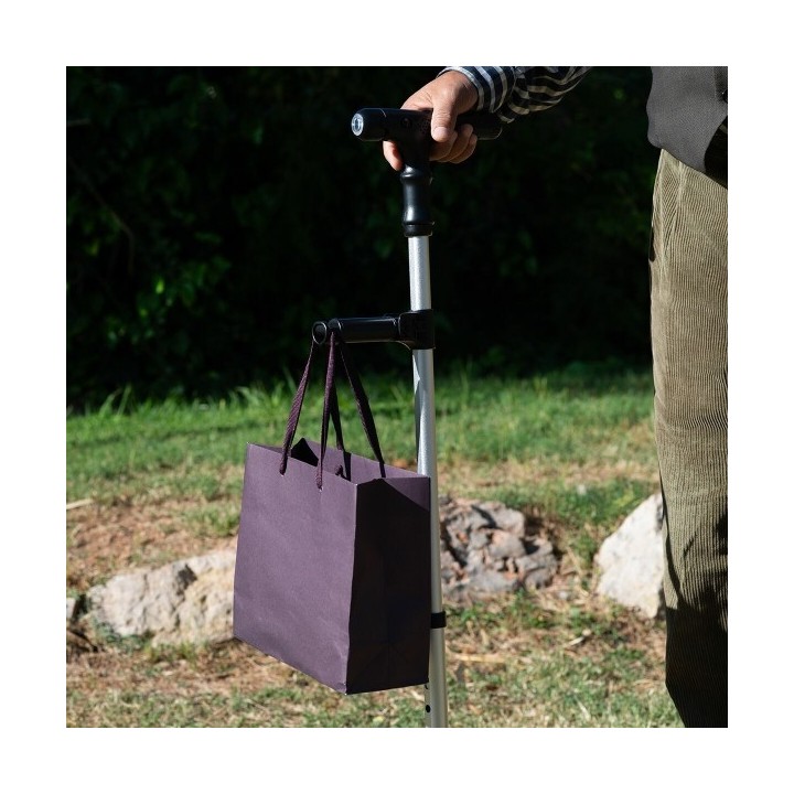 Canne Extensible avec LED, Alarme et Poignée Mécanique Hannde InnovaGoods