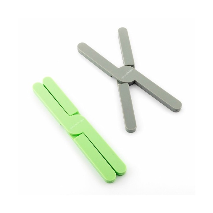 Dessous de plat Individuels Pliables en Silicone Folvet InnovaGoods 2 Unités