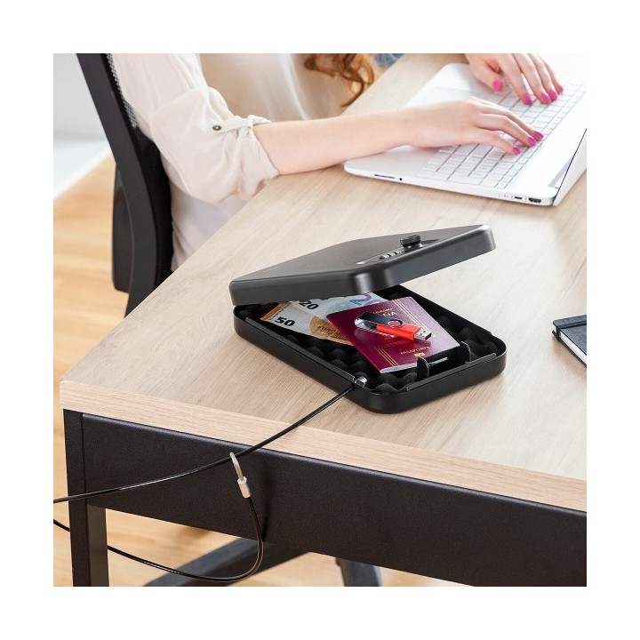 Coffre Fort Portable avec Câble de Sécurité Prisaven InnovaGoods