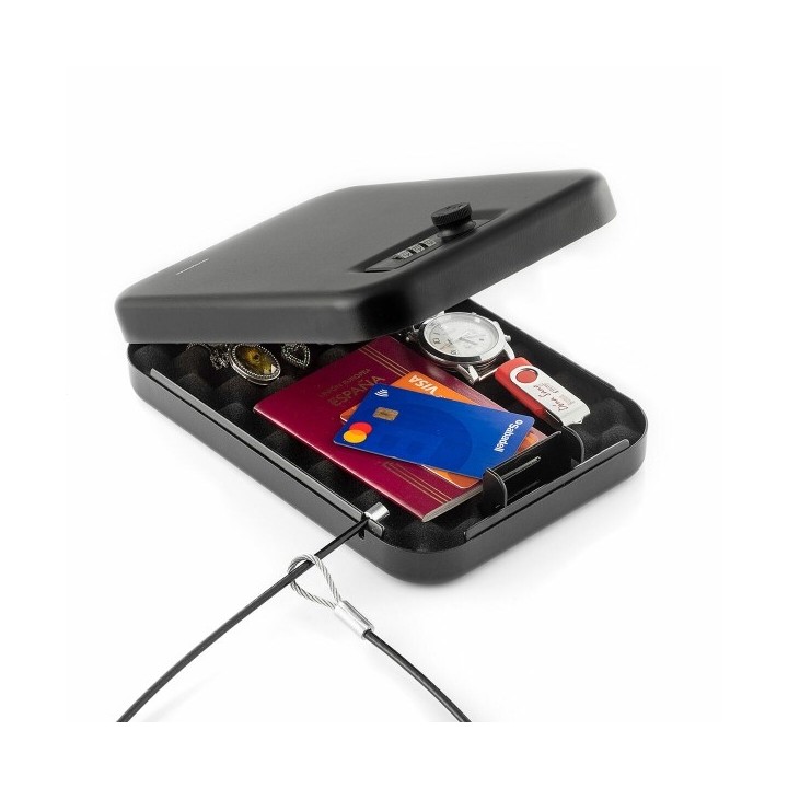 Coffre Fort Portable avec Câble de Sécurité Prisaven InnovaGoods