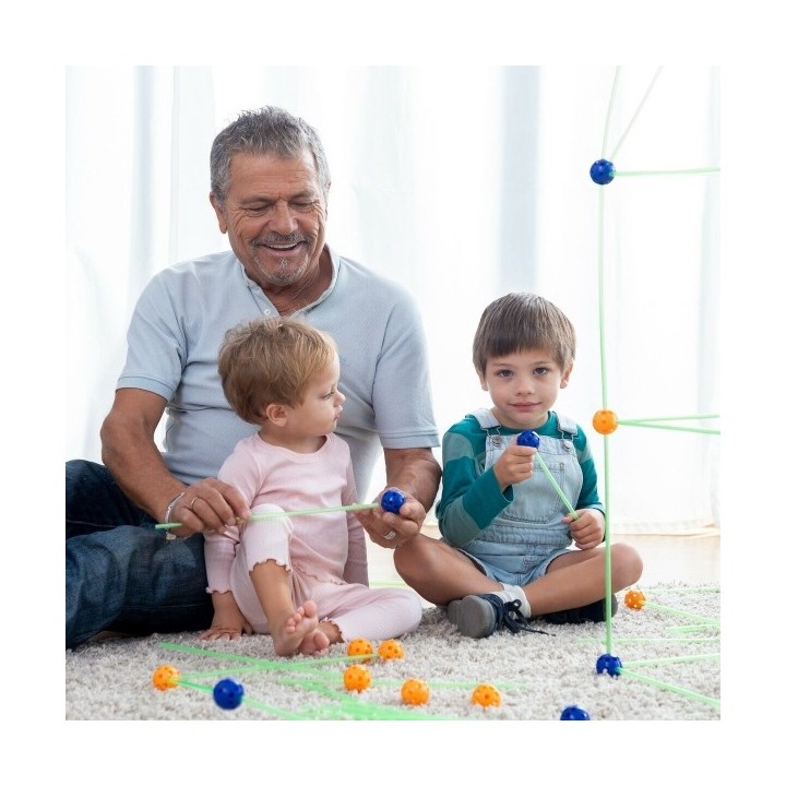 Kit de Construction de Fort pour Enfants Archikitt InnovaGoods 85 Pièces