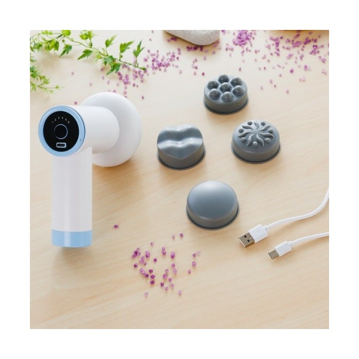 Pistolet de Massage Anticellulite Rechargeable 6 en 1 CellyGun InnovaGoods