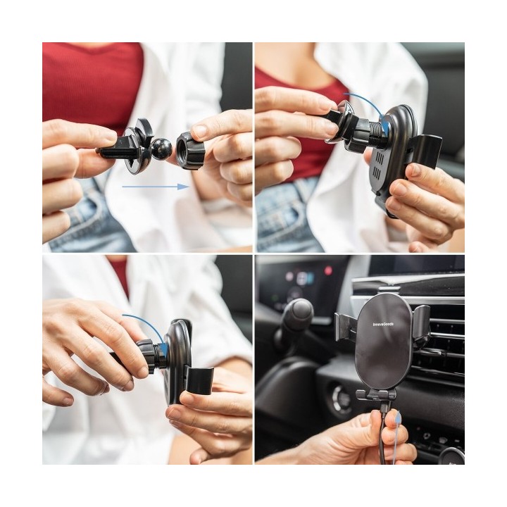 Support de Charge Rapide Sans Fil pour Voiture Chakar InnovaGoods