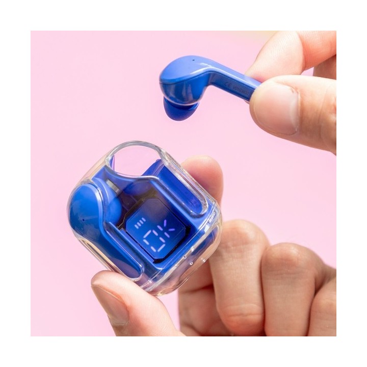 Écouteurs Sans Fil avec Étui de Charge Blue InnovaGoods