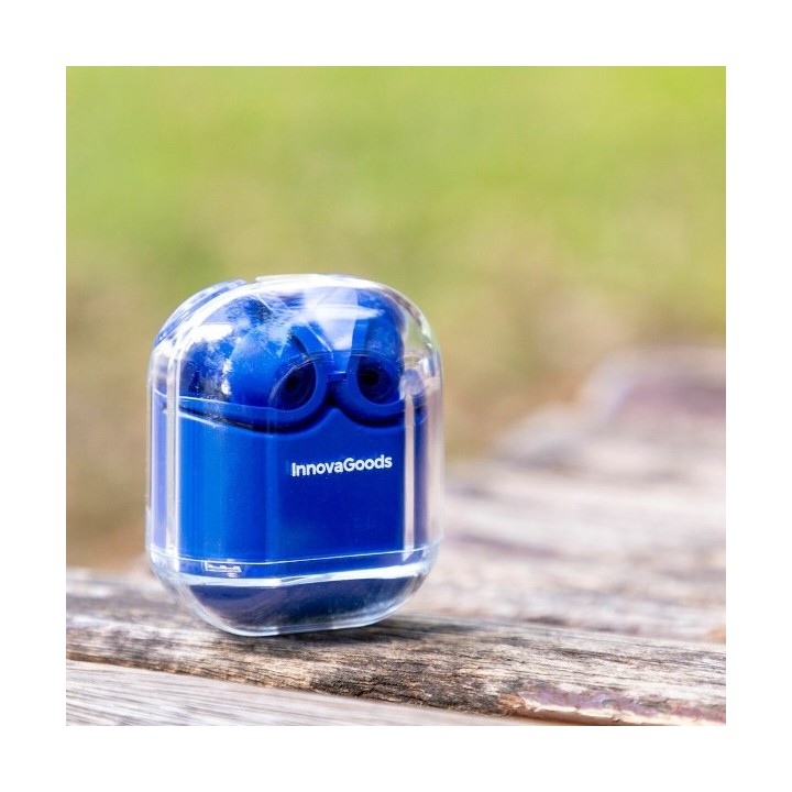 Écouteurs Sans Fil avec Étui de Charge Blue InnovaGoods