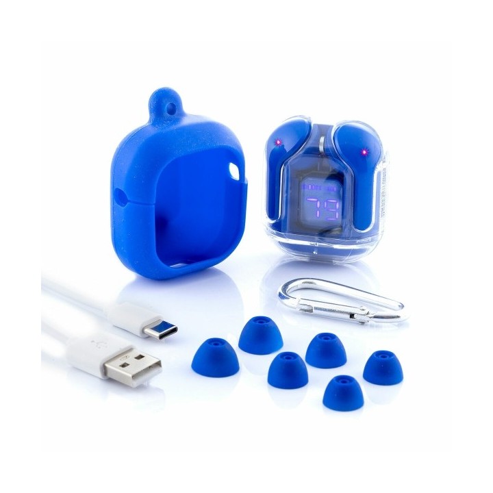 Écouteurs Sans Fil avec Étui de Charge Blue InnovaGoods