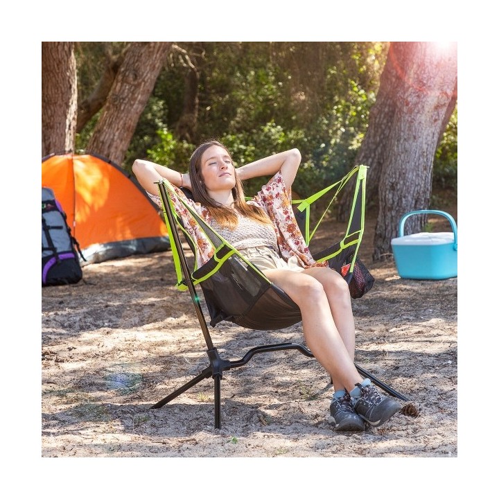 Chaise Pliable de Camping à Bascule Kamprock InnovaGoods