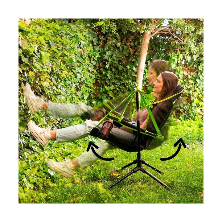 Chaise Pliable de Camping à Bascule Kamprock InnovaGoods