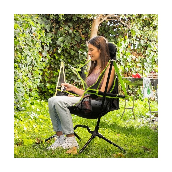 Chaise Pliable de Camping à Bascule Kamprock InnovaGoods