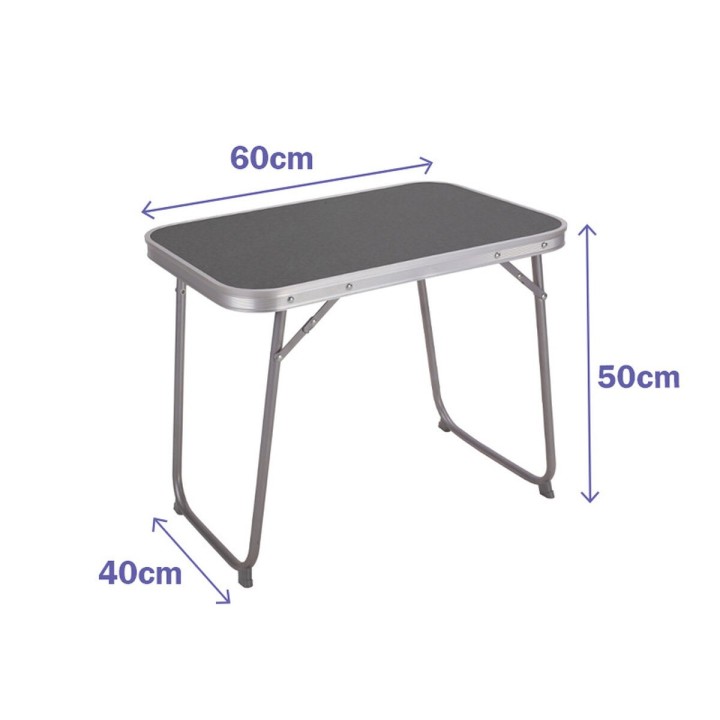 Table Pliante Marbueno Acier D16 Assortie Camping et Plage 60X40X50 cm 10016