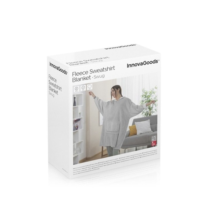 Couverture à Manches Sweat shirt Oversize avec Polaire Swug InnovaGoods