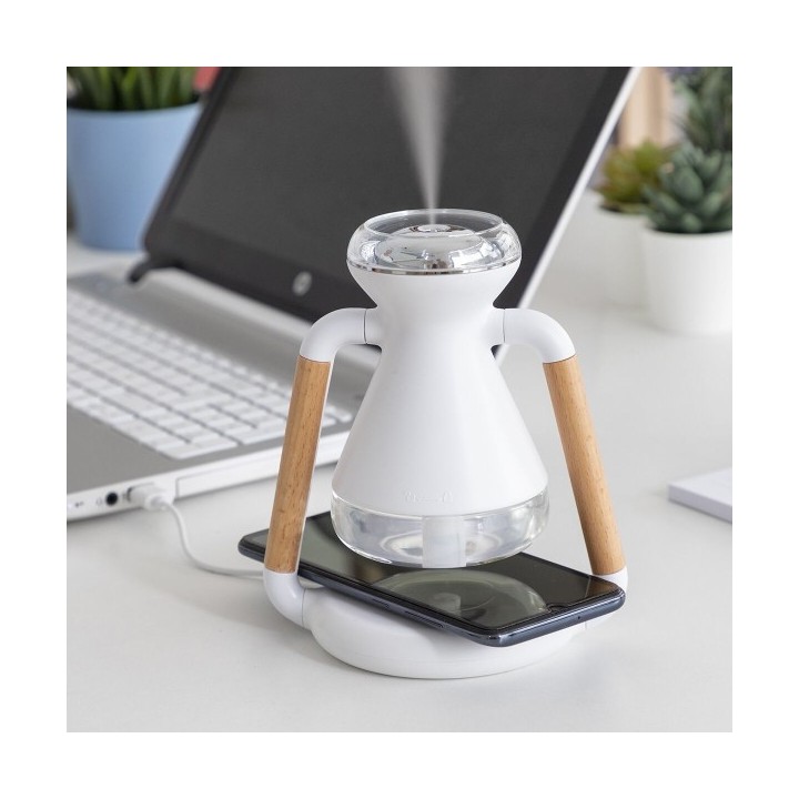 Humidificateur Diffuseur d'Arômes et Chargeur Sans Fil 3 en 1 Misvolt InnovaGoods