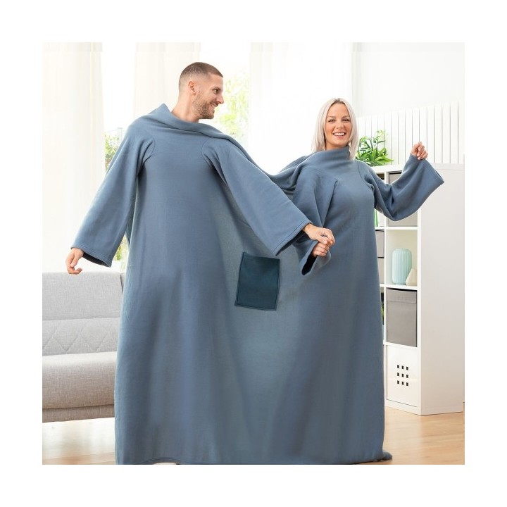 Couverture à Manche Double avec Poche Centrale Doublanket InnovaGoods