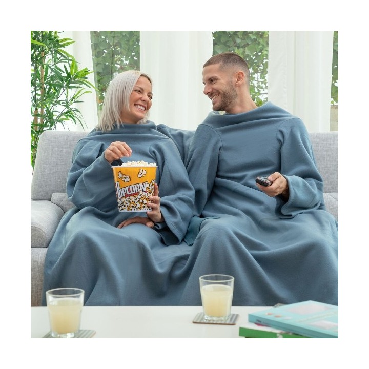 Couverture à Manche Double avec Poche Centrale Doublanket InnovaGoods