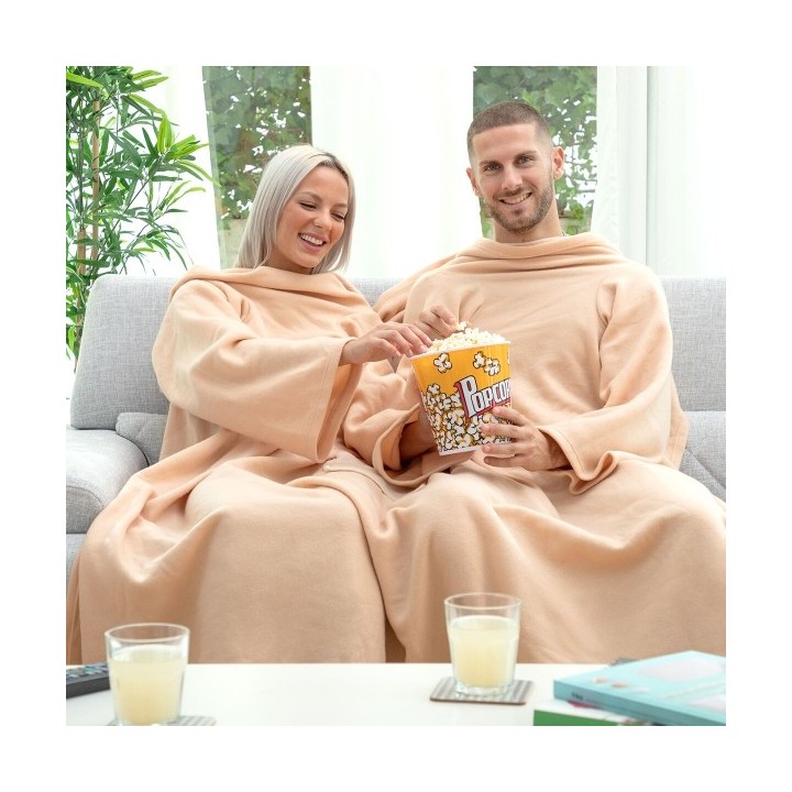 Couverture à Manche Double avec Poche Centrale Doublanket InnovaGoods