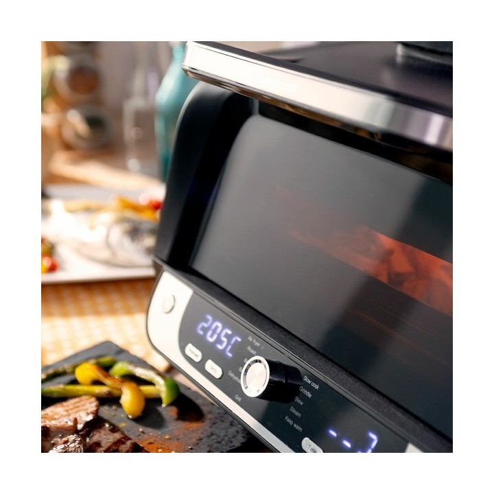 Friteuse à Air avec Gril, Accessoires et Livre de Recettes InnovaGoods Fryinn 12 in 1 6000 Noir Acier 3400 W 6 L