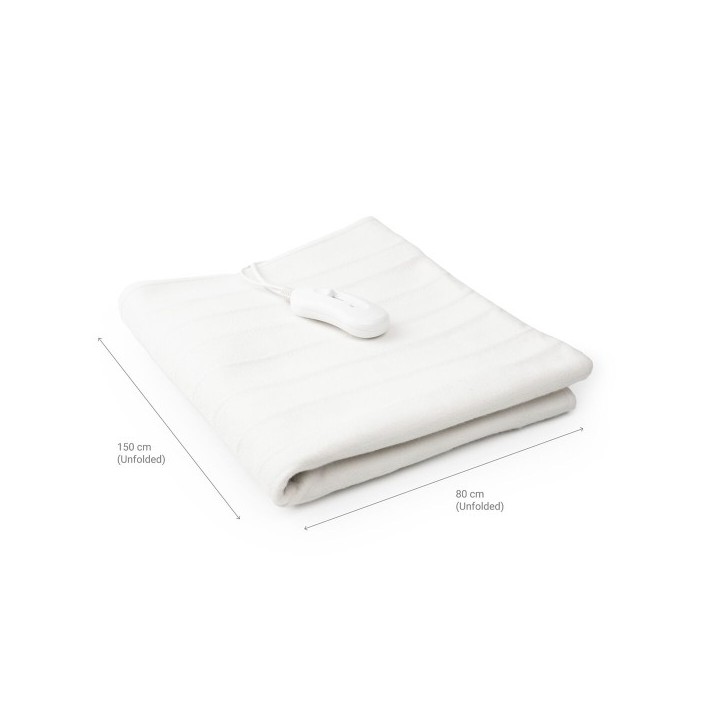 Surmatelas Chauffant Électrique Simple Krewarm InnovaGoods 60 W 80 x 150 cm Blanc