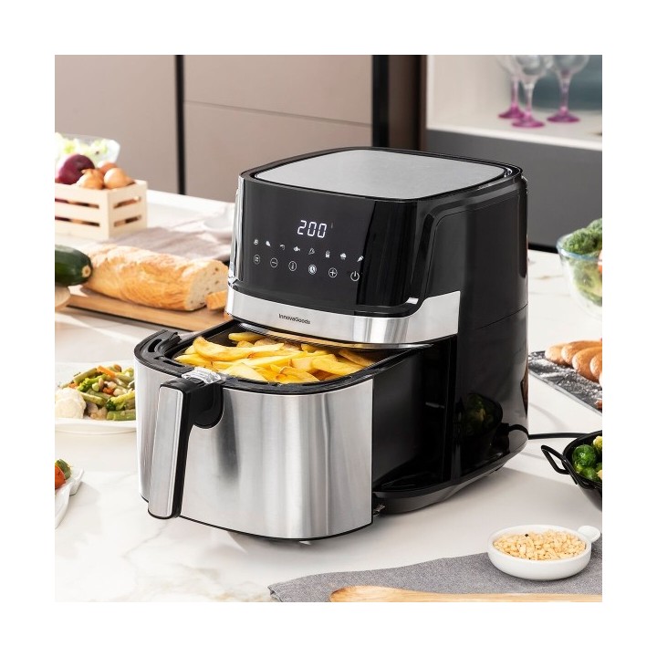 Friteuse à Air InnovaGoods Fryinn Pro 5500 Noir 1700 W 5,5 L Acier inoxydable