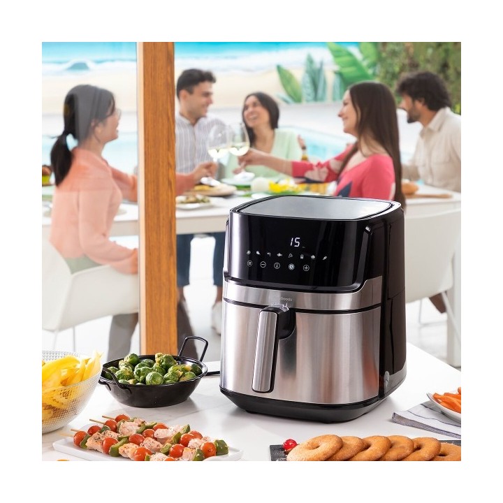 Friteuse à Air InnovaGoods Fryinn Pro 5500 Noir 1700 W 5,5 L Acier inoxydable