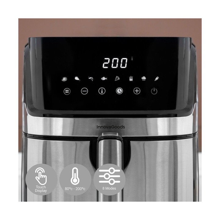 Friteuse à Air InnovaGoods Fryinn Pro 5500 Noir 1700 W 5,5 L Acier inoxydable