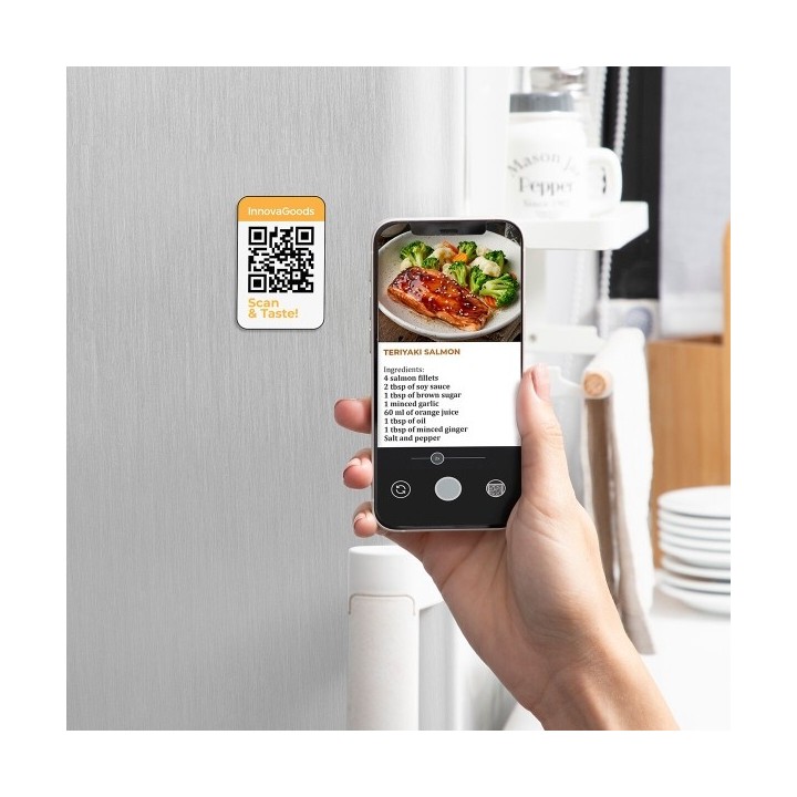 Friteuse à Air InnovaGoods Fryinn Pro 5500 Noir 1700 W 5,5 L Acier inoxydable