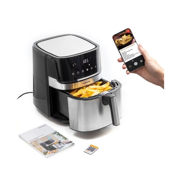 Friteuse à Air InnovaGoods Fryinn Pro 5500 Noir 1700 W 5,5 L Acier inoxydable