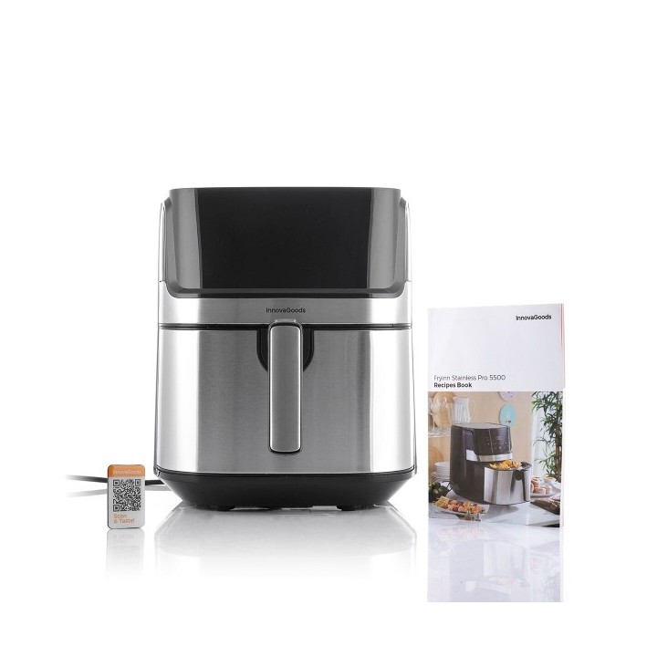 Friteuse à Air InnovaGoods Fryinn Pro 5500 Noir 1700 W 5,5 L Acier inoxydable