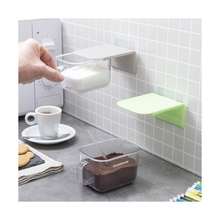 Récipients de Cuisine Adhésifs Amovibles Handstore InnovaGoods Pack de 2 unités