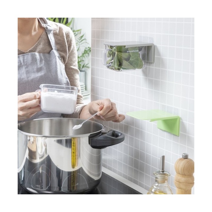 Récipients de Cuisine Adhésifs Amovibles Handstore InnovaGoods Pack de 2 unités