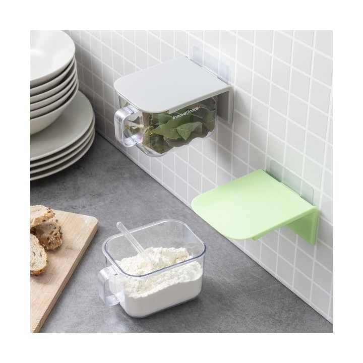 Récipients de Cuisine Adhésifs Amovibles Handstore InnovaGoods Pack de 2 unités