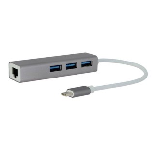Adaptateur SEDEA USB C vers 3 ports USB 3.0 + RJ45