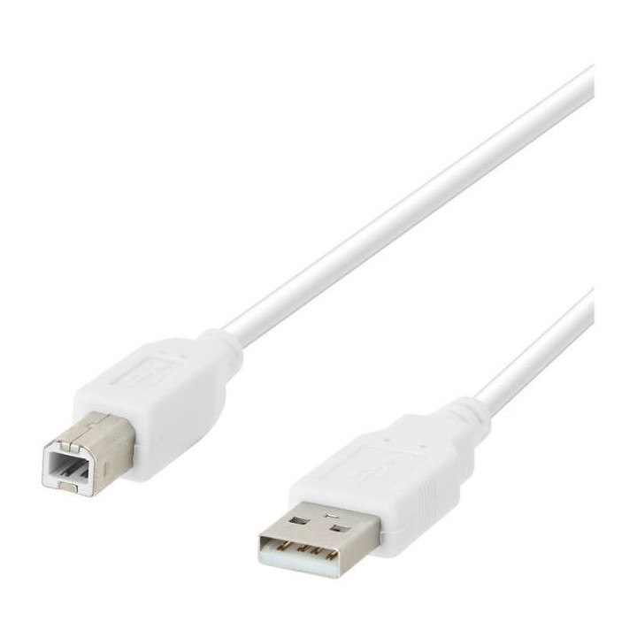 Câble imprimante USB 2.0 EDENWOOD blanc 2m