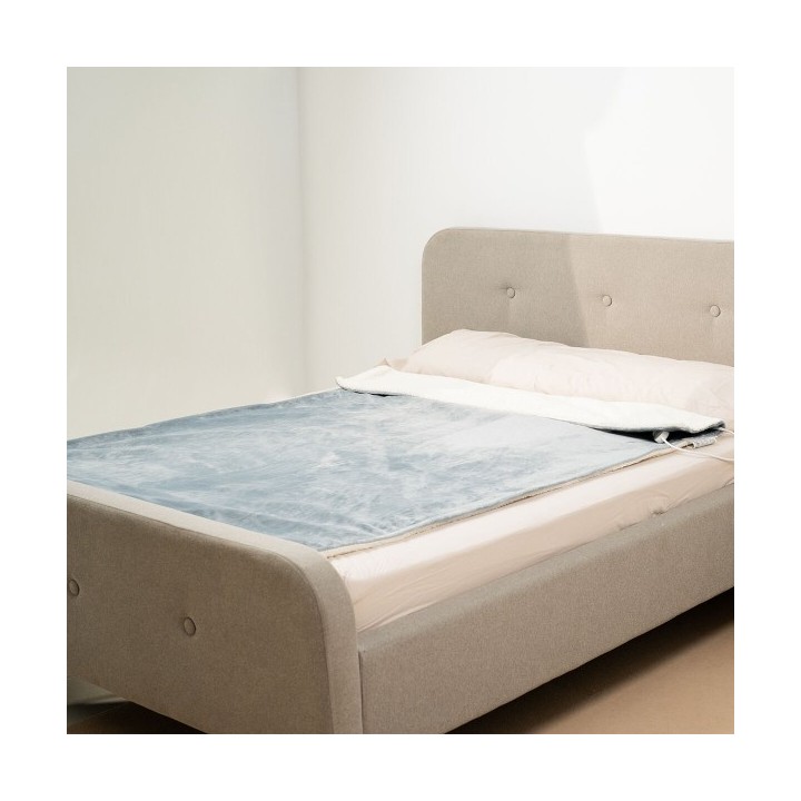 Couverture Chauffante Heklet InnovaGoods Blanc Gris 130 x 180 cm 160 W