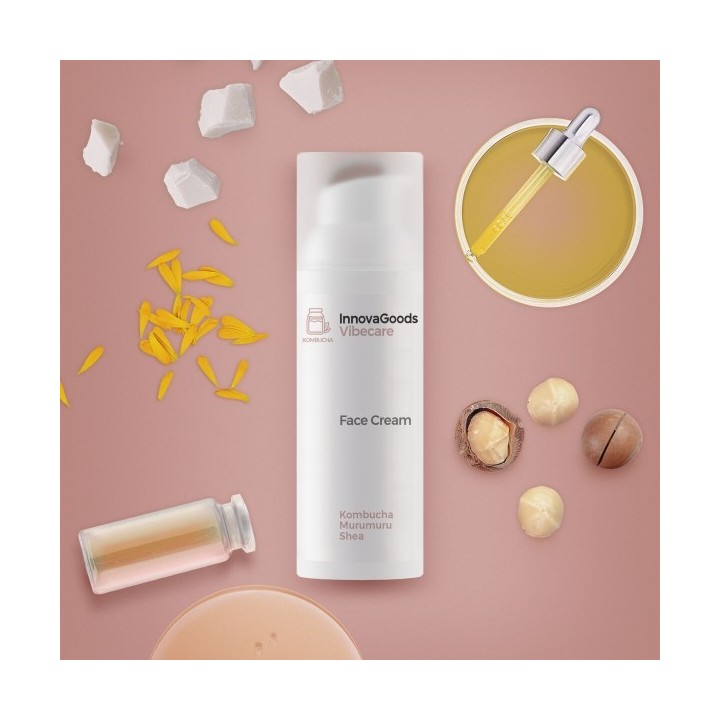 Crème Hydratante pour le Visage Kombucha Vibecare InnovaGoods 50 ml