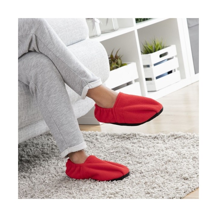 Chaussons Chauffants Micro ondes InnovaGoods Rouge
