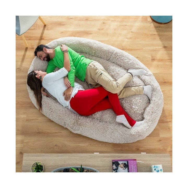 Lit de Chien pour Humains | Human Dog Bed XXL InnovaGoods Beige